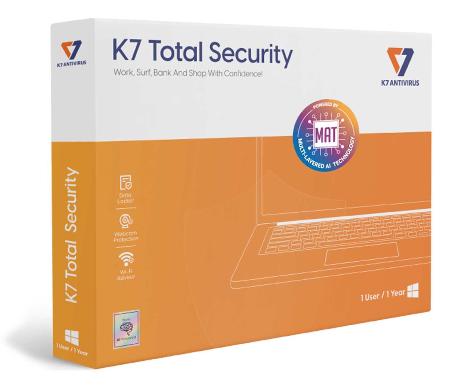 K7 Total Security Antivirus 3 User 3 Year