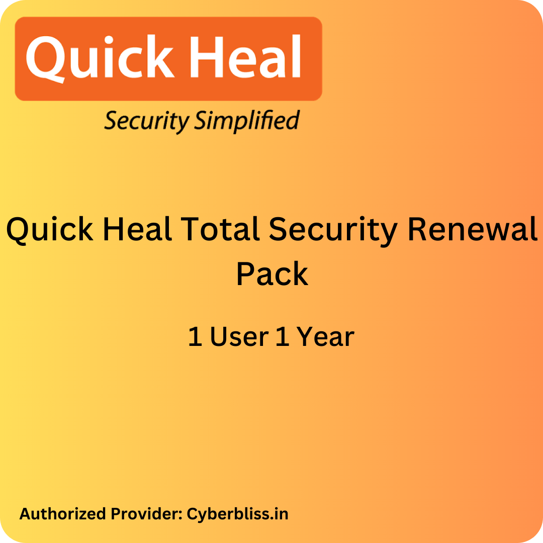 Quick Heal Total Security Antivirus Renewal Pack 1 User 1 Year