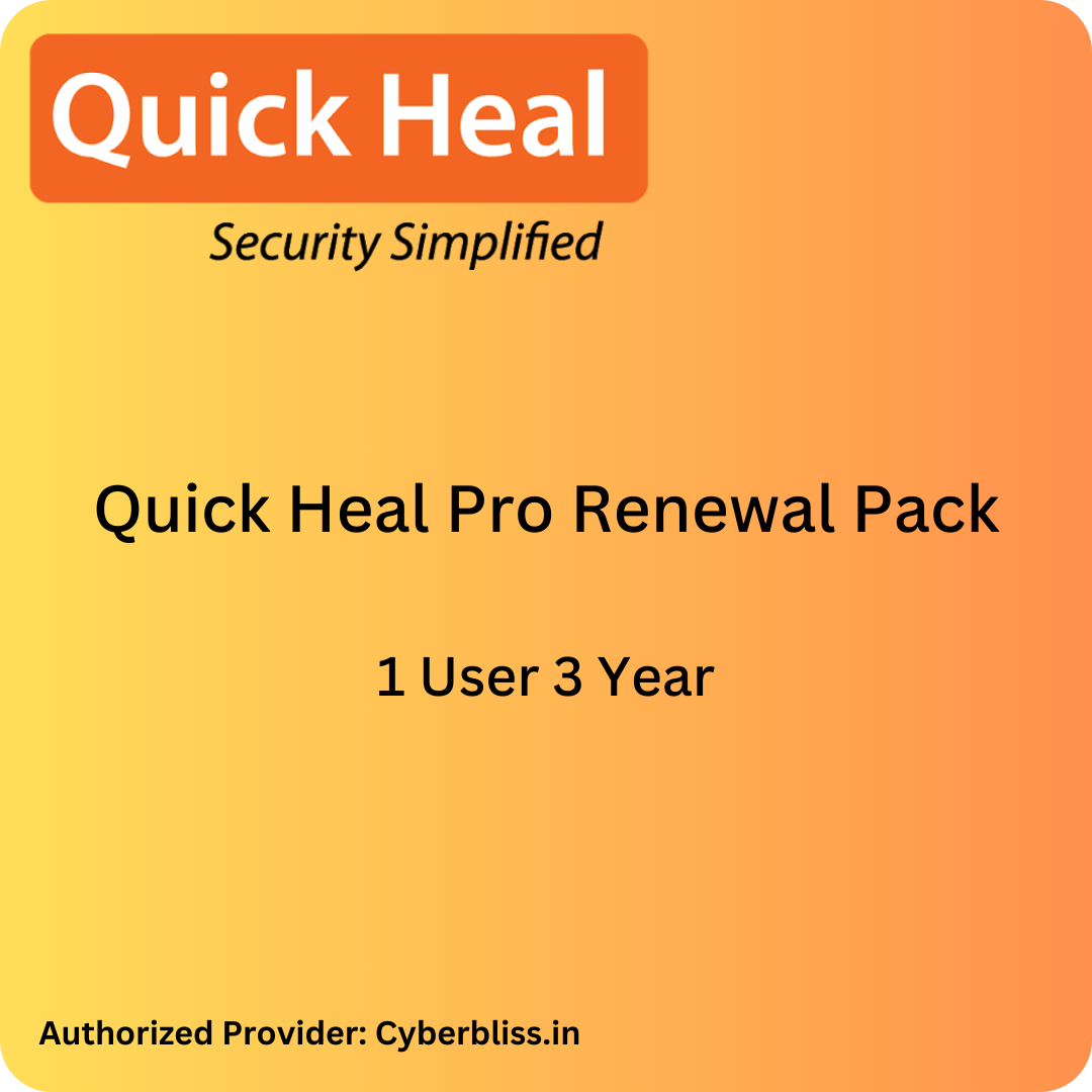 Quick Heal Pro Antivirus Renewal Pack 1 User 3 Year