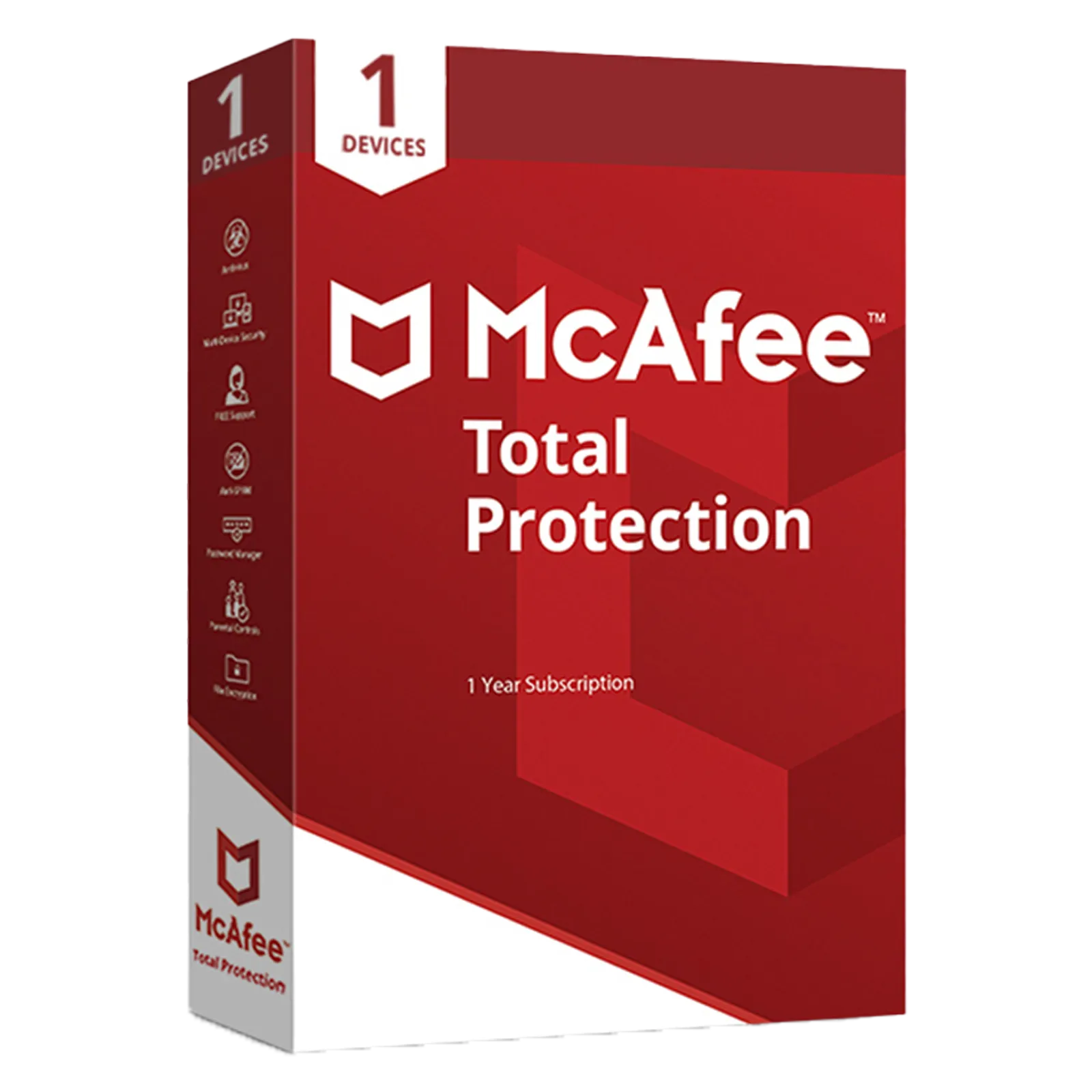 McAfee Total Protection Antivirus 1 User 1 Year