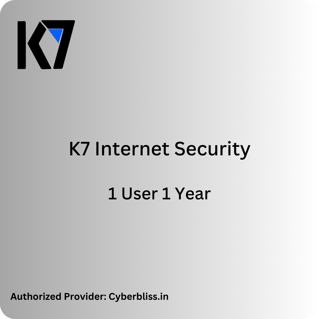 K7 Internet Security Antivirus 1 User 1 Year