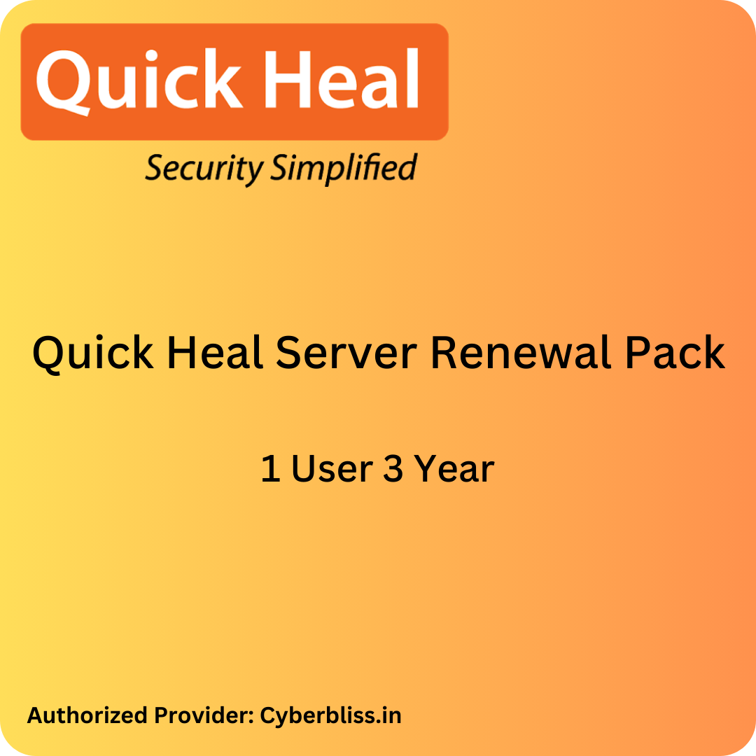 Quick Heal Server Edition Antivirus Renewal Key 1 User 3 Year