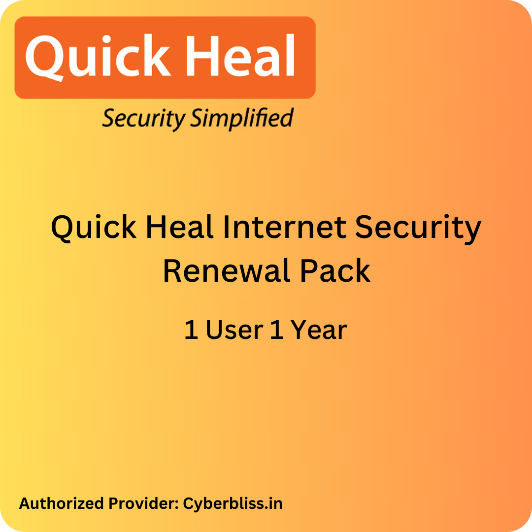 Quick Heal Internet Security Antivirus Renewal Pack 1 User 1 Year